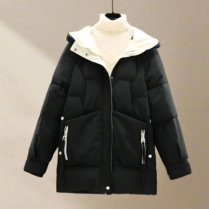 Chaqueta con Capucha y Cremallera Frontal para Mujer | Ideal para Días Fríos