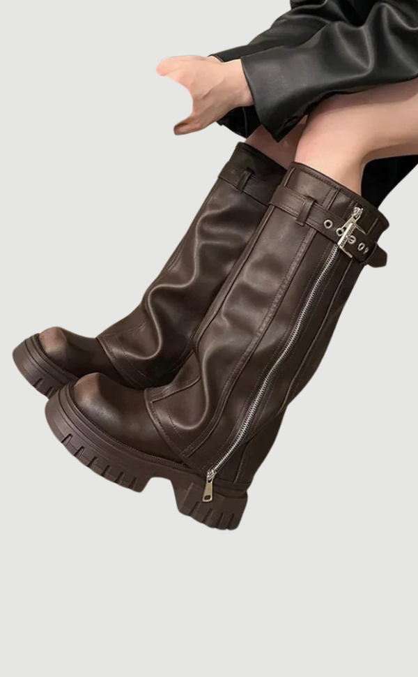 Botas Altas con Plataforma para Mujer | Ideal para Climas Frescos