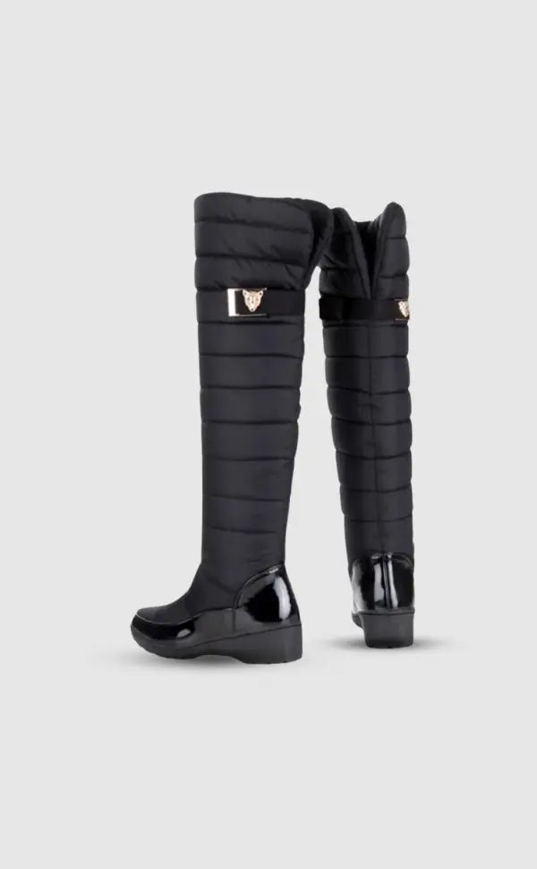 Botas Altas por Encima de la Rodilla con Diseño Acolchado para Mujer | Ideal para la Temporada de Invierno
