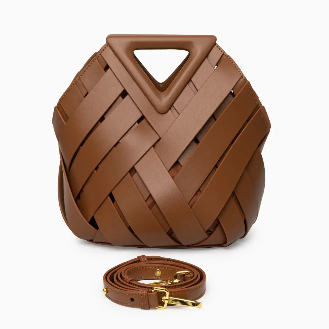 Bolso De Mano Con Estructura Tressada Y Asa Rígida Para Uso Diario | Ideal Para Salidas