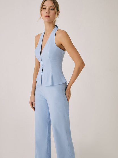 Conjunto De Dos Piezas con Chaleco y Pantalón para Mujer | Ideal para Uso Diario