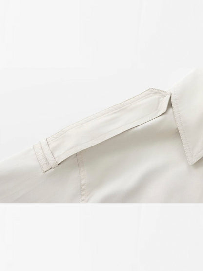 Trench Coat Corto De Doble Botonadura Para Mujer | Ideal Para Entretiempo