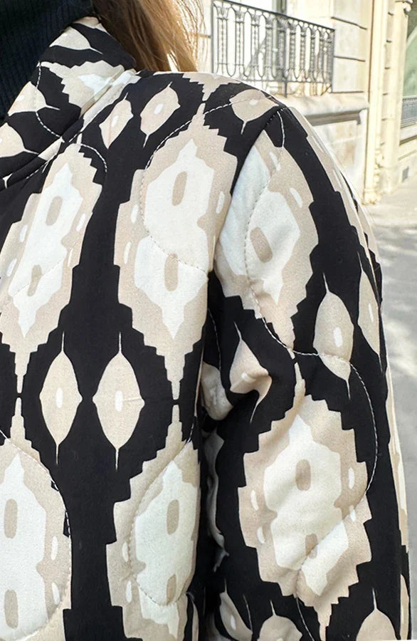 Chaqueta Bomber Con Diseño Estampado Para Mujer | Ideal Para Media Estación