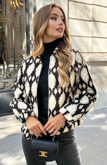 Chaqueta Bomber con Cremallera Frontal para Mujer | Ideal para Entretiempo