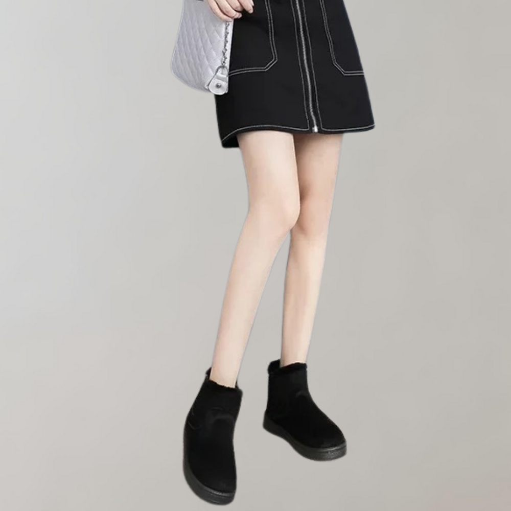 Botas de Invierno con Diseño Liso para Mujer | Ideal para la Temporada Fría