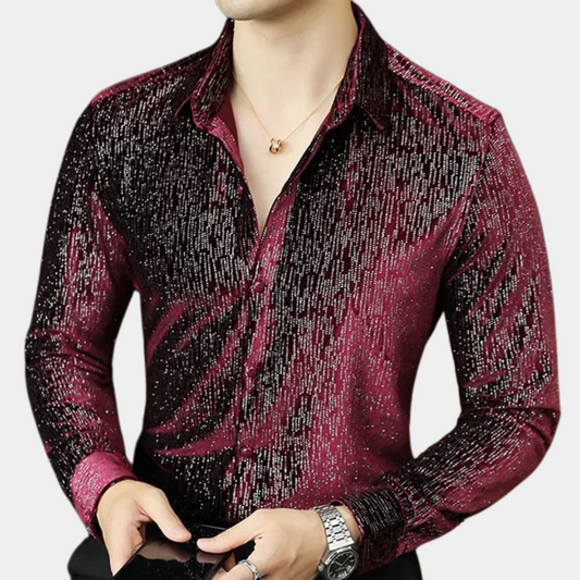 Camisa de Hombre con Estampado Completo para Uso Versátil | Ideal para Salidas y Ocasiones Sociales