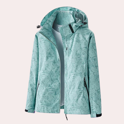 Chaqueta con Capucha Desmontable y Estampado Camuflaje para Mujer | Ideal para Uso Diario en Exteriores