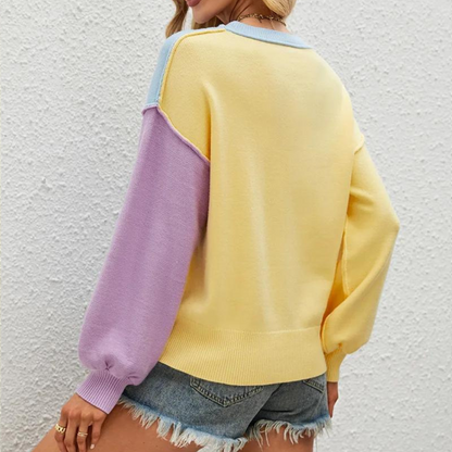 Jersey con Bloques de Color para Mujer | Ideal para Uso Diario