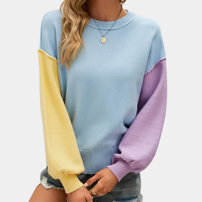 Jersey con Bloques de Color para Mujer | Ideal para Uso Diario