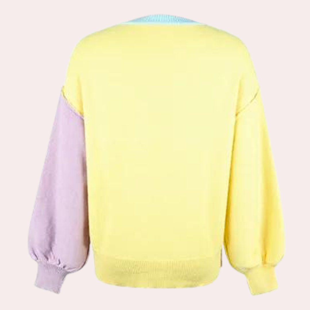 Jersey con Bloques de Color para Mujer | Ideal para Uso Diario