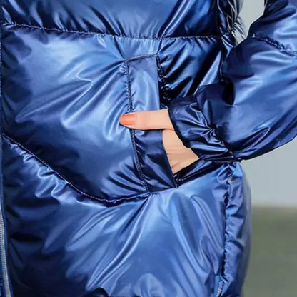 Abrigo Acolchado con Capucha Integrada para Mujer | Ideal para Invierno y Desplazamientos Diarios