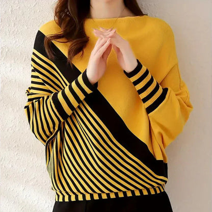 Pulóver de Punto con Diseño Liso para Mujer | Ideal para Uso Diario