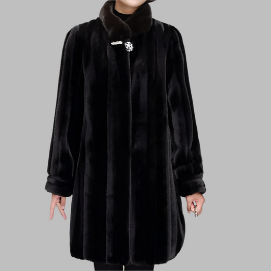 Abrigo Largo con Cuello Alto para Uso Diario | Ideal para Invierno