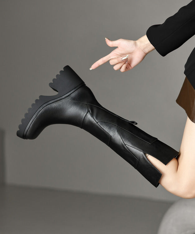 Botas Marrones Con Abertura Lateral Y Cierre Para Mujer | Ideal Para Uso Diario