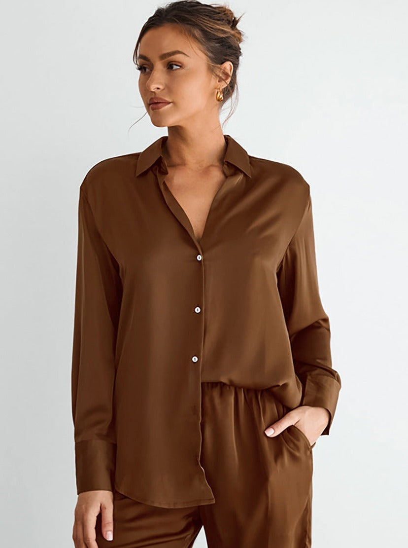 Conjunto De Dos Piezas con Camiseta De Manga Larga y Pantalón para Adultos | Ideal para Uso Diario O Viajes