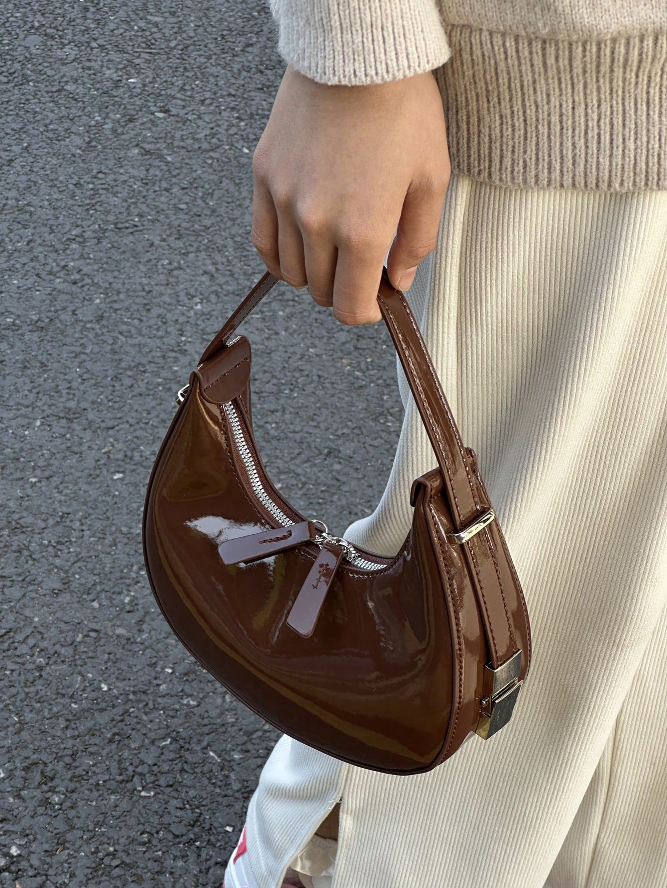 Bolso De Hombro Con Cierre Metálico Para Mujer | Ideal Para Uso Diario Y Salidas En Ciudad