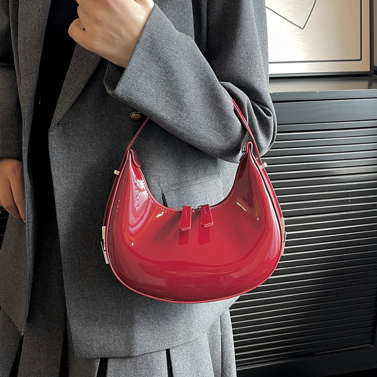 Bolso De Hombro Con Cierre Metálico Para Mujer | Ideal Para Uso Diario Y Salidas En Ciudad