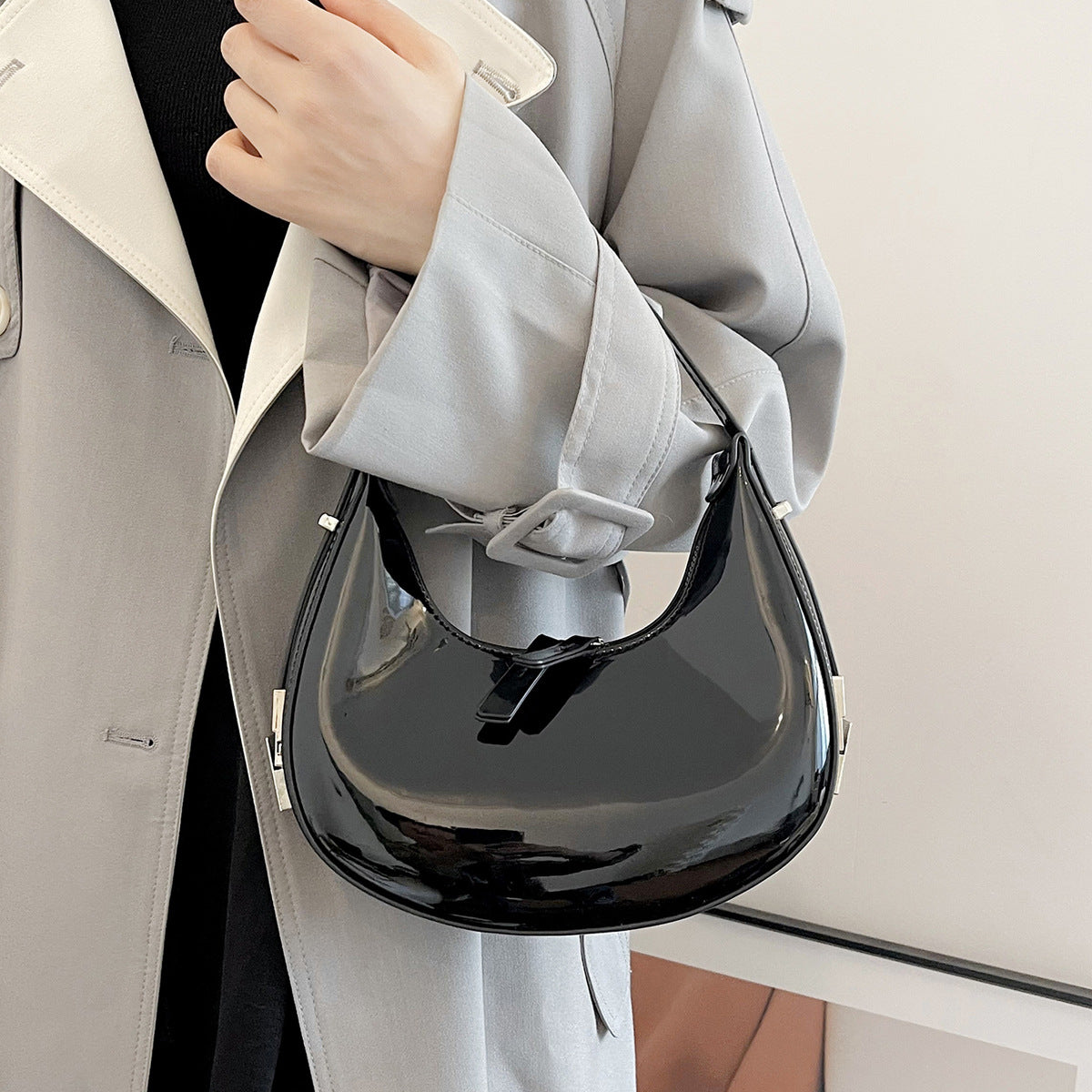 Bolso De Hombro Con Cierre Metálico Para Mujer | Ideal Para Uso Diario Y Salidas En Ciudad