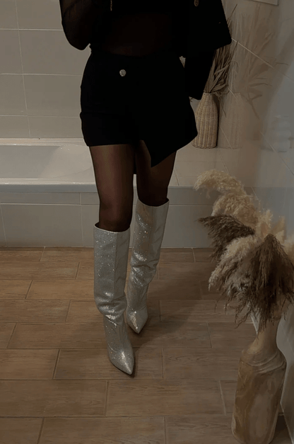 Botas Overknee para Mujer con Detalles de Apliques | Ideal para Eventos Nocturnos