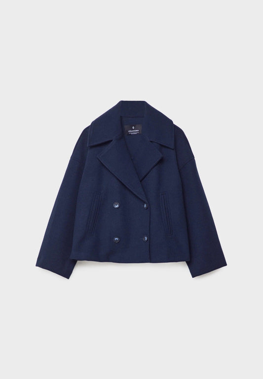 Chaqueta Corta Cruzada con Doble Botonadura para Mujer | Ideal para Oficina y Uso Diario