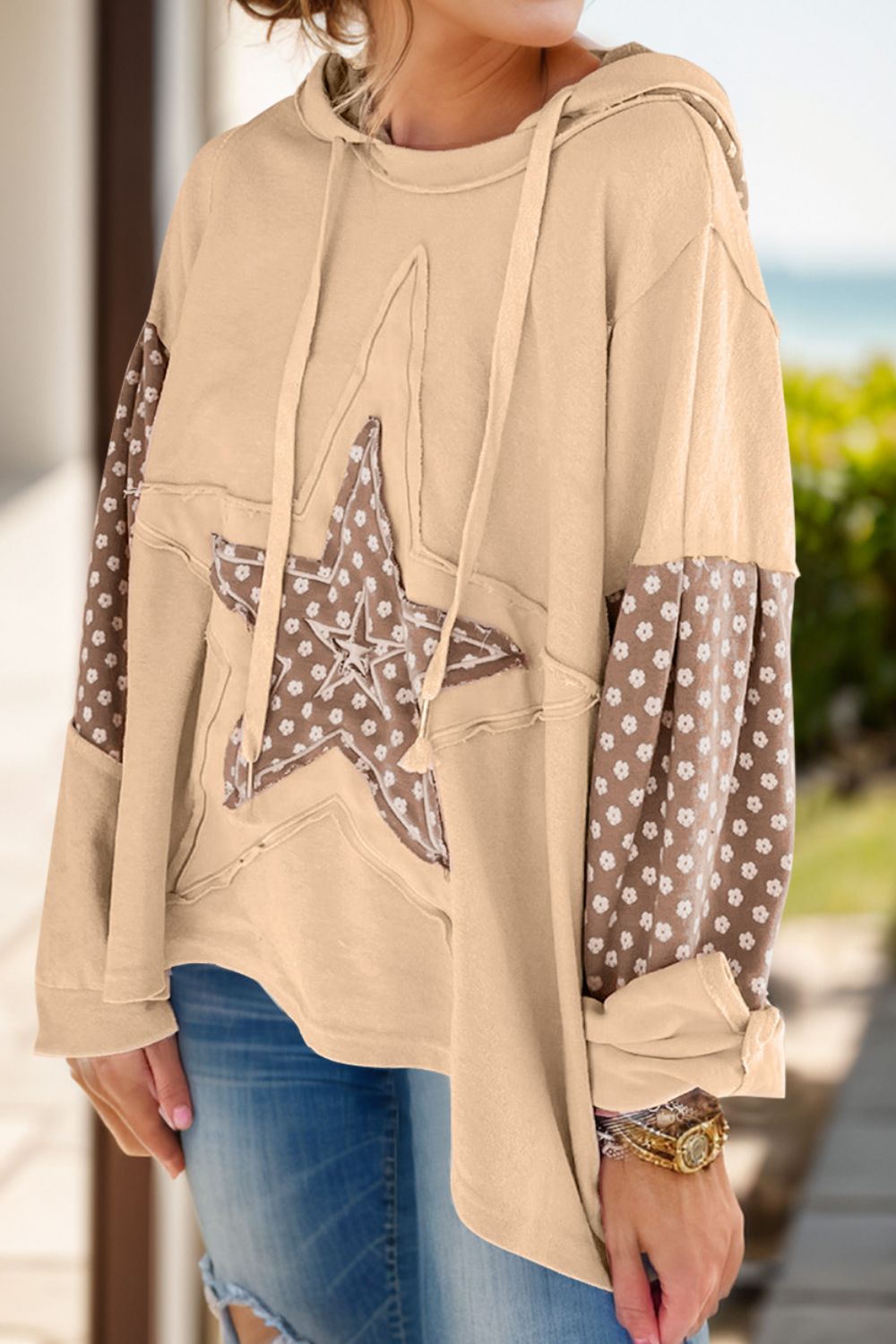 Sudadera Con Capucha y Estampado De Estrellas Para Mujer | Ideal Para Uso Diario