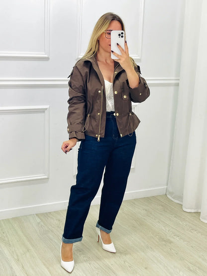 Gabardina Larga con Cinturón Ajustable para Mujer | Ideal para la Media Estación