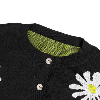 Cárdigan con Botones y Estampado Floral para Mujer | Ideal para Días Frescos