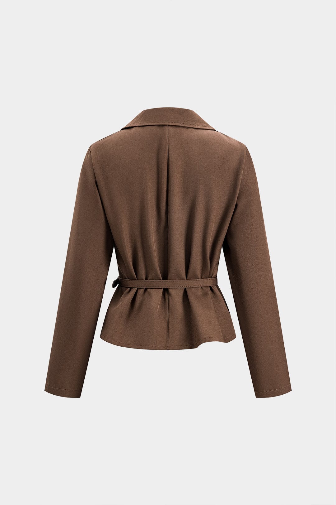 Conjunto De Blazer Entallado con Cinturón y Falda Plisada para Mujer | Ideal para Oficina y Eventos Formales