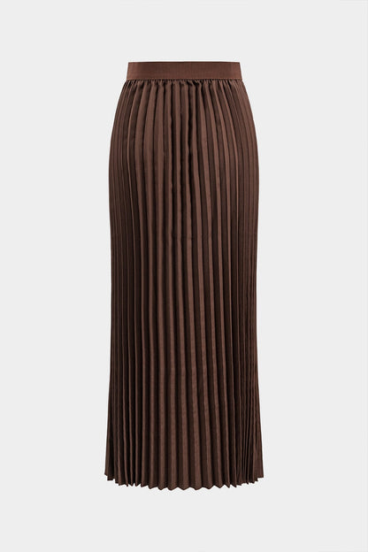 Conjunto De Blazer Entallado con Cinturón y Falda Plisada para Mujer | Ideal para Oficina y Eventos Formales