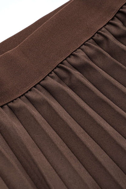 Conjunto De Blazer Entallado con Cinturón y Falda Plisada para Mujer | Ideal para Oficina y Eventos Formales