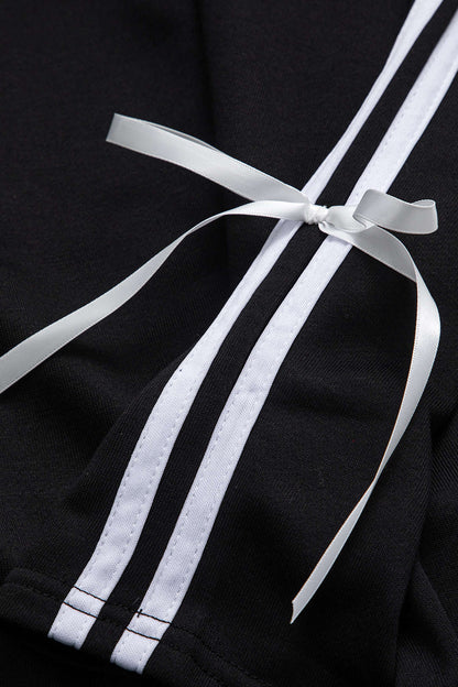 Conjunto De Dos Piezas Con Sudadera Corta Y Pantalón De Corte Amplio Para Mujer | Ideal Para Uso Diario