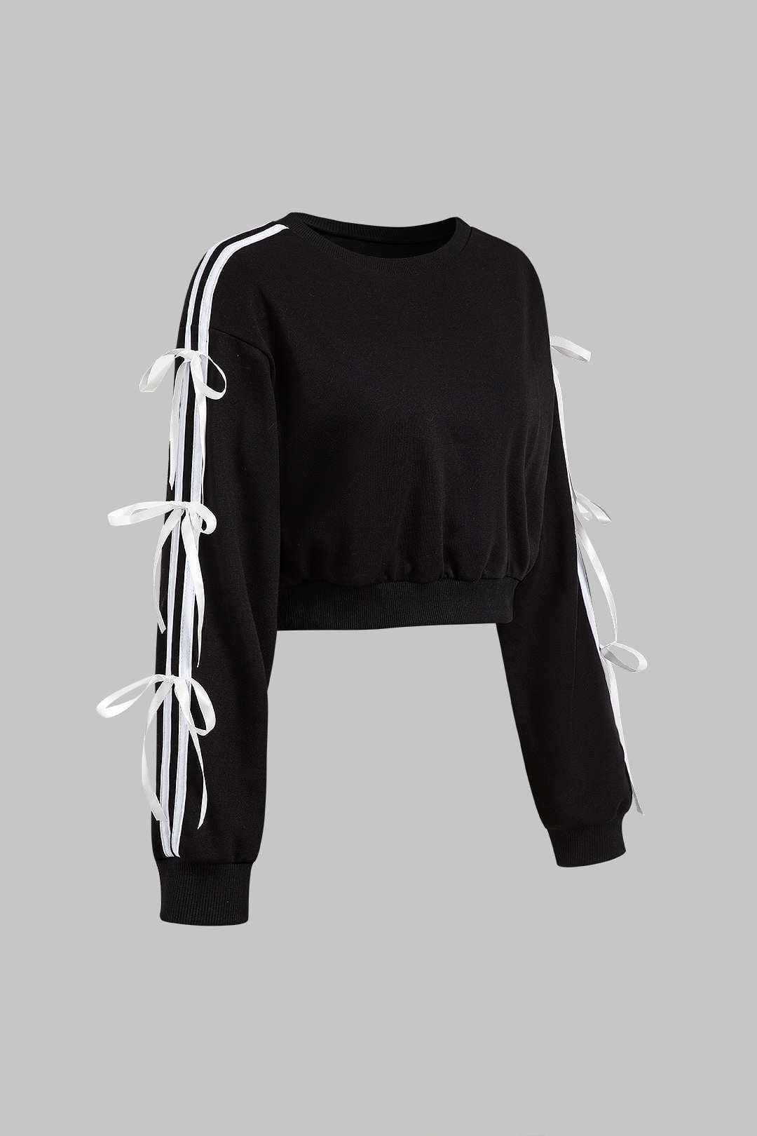 Conjunto De Dos Piezas Con Sudadera Corta Y Pantalón De Corte Amplio Para Mujer | Ideal Para Uso Diario