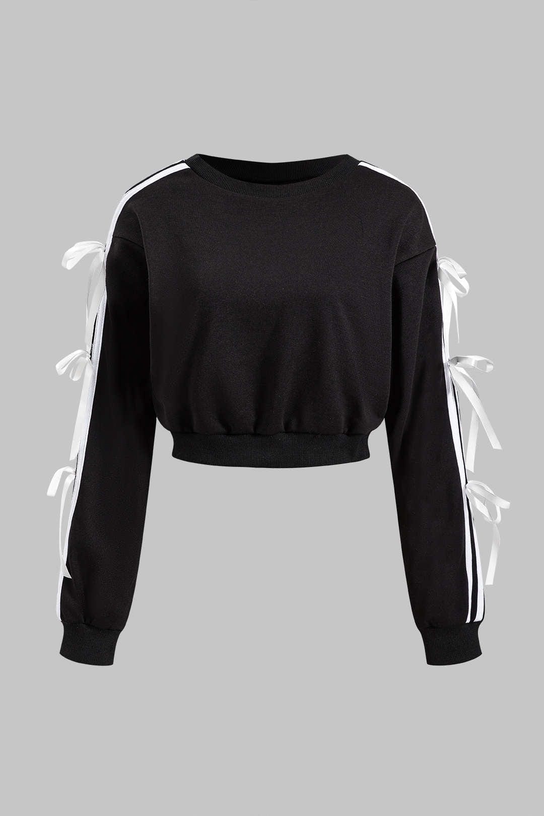 Conjunto De Dos Piezas Con Sudadera Corta Y Pantalón De Corte Amplio Para Mujer | Ideal Para Uso Diario