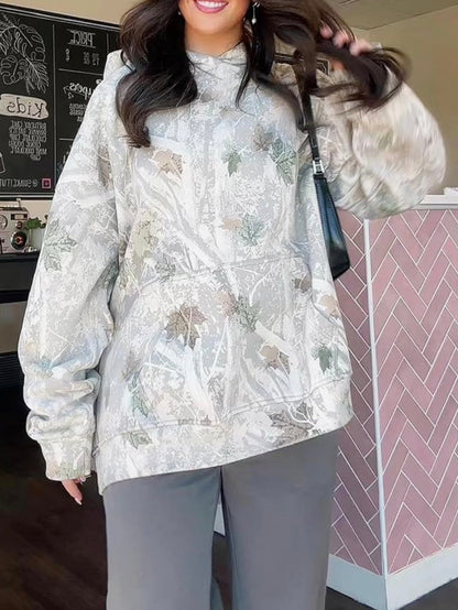 Sudadera Con Capucha e Imprimé Camuflaje Para Hombre | Ideal Para Uso Diario