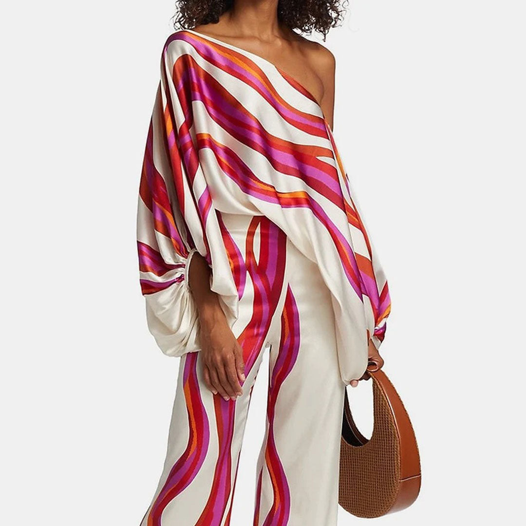 Conjunto De Dos Piezas con Top y Pantalón para Mujer | Ideal para Uso Diario