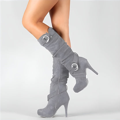 Botas Con Plataforma Y Tacón De Bloque Para Mujer | Ideal Para Otoño E Invierno