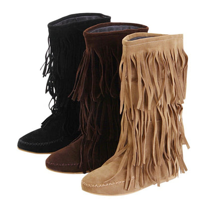 Botas De Invierno Con Tacón Bajo y Diseño De Triple Capa Para Mujer | Ideal Para Clima Frío
