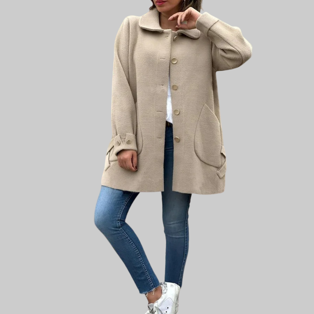 Manteco Largo Con Corte Ajustado Para Mujer | Ideal Para La Temporada Fría