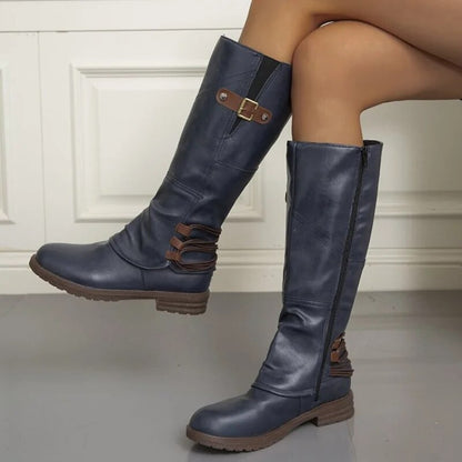 Botas Hasta La Rodilla Con Diseño Clásico Para Mujer | Ideal Para Otoño E Invierno