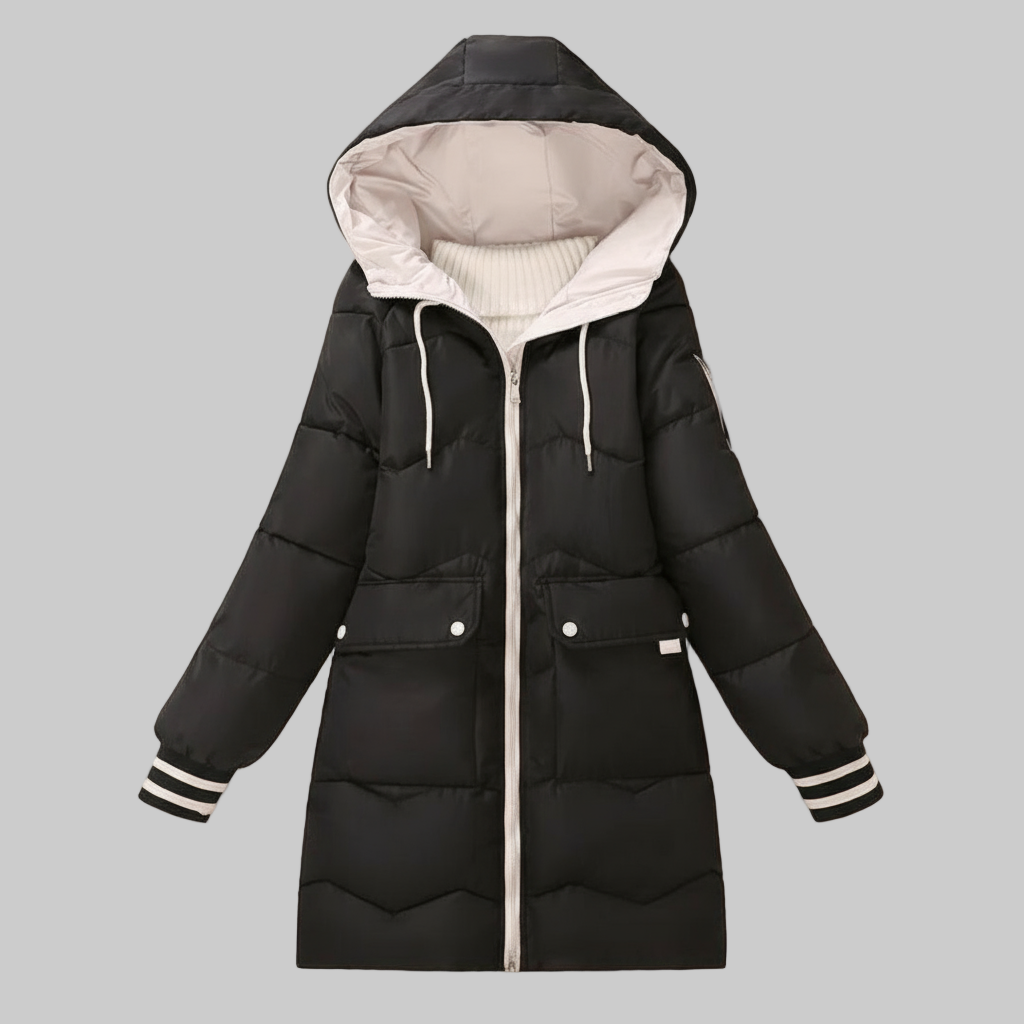 Chaqueta De Invierno con Capucha Integrada para Mujer | Ideal para La Temporada Fría