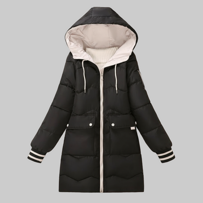 Chaqueta De Invierno con Capucha Integrada para Mujer | Ideal para La Temporada Fría