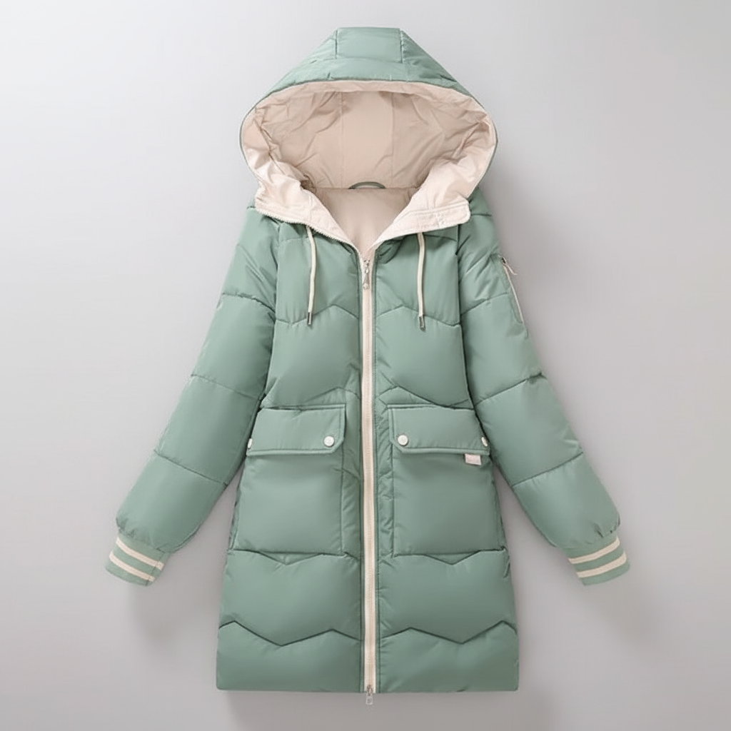 Chaqueta De Invierno Con Corte Funcional Para Mujer | Ideal Para La Temporada Fría