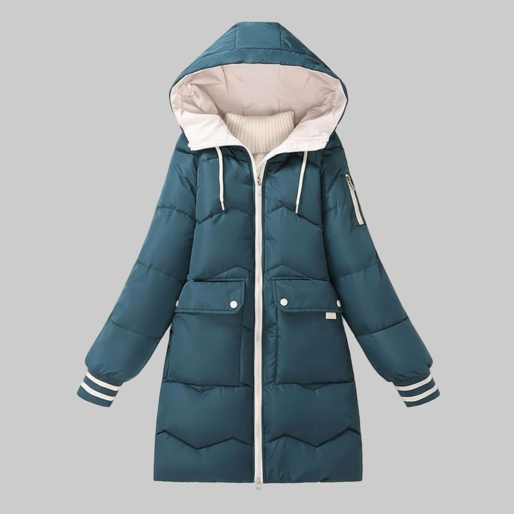Chaqueta De Invierno Con Corte Funcional Para Mujer | Ideal Para La Temporada Fría