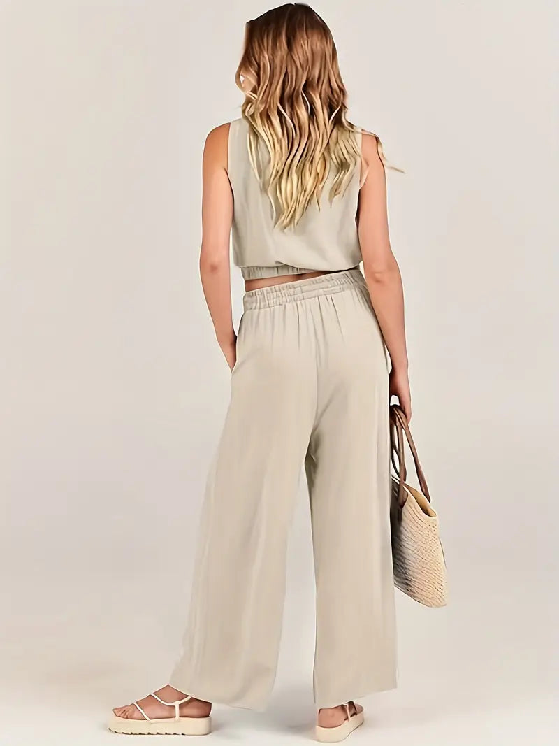 Conjunto De Dos Piezas Para Mujer | Ideal Para Uso Diario Y Entornos Informales