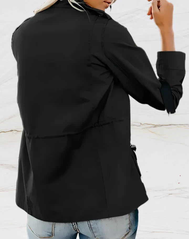 Chaqueta con Mangas Largas Y Cuatro Bolsillos para Mujer | Ideal para Uso Diario