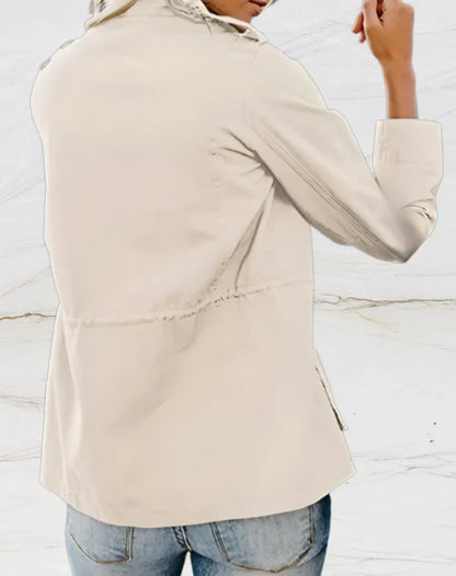 Chaqueta con Mangas Largas Y Cuatro Bolsillos para Mujer | Ideal para Uso Diario