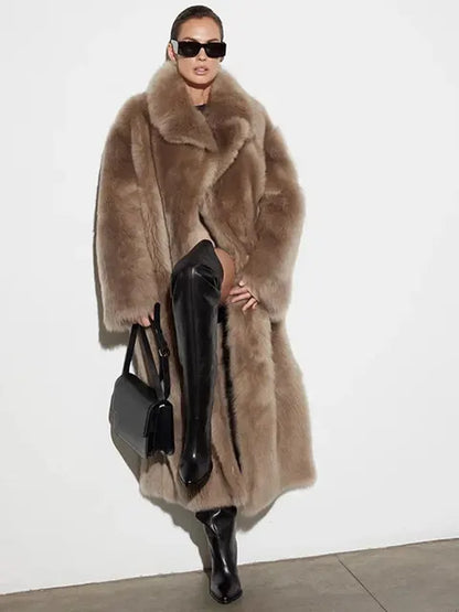 Trenchcoat de Invierno Con Cierre de Botones y Cuello de Solapa Para Mujer | Ideal Para La Temporada Fría