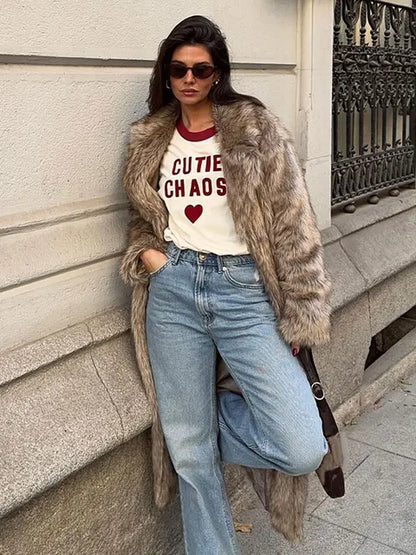 Trenchcoat de Invierno Con Cierre de Botones y Cuello de Solapa Para Mujer | Ideal Para La Temporada Fría