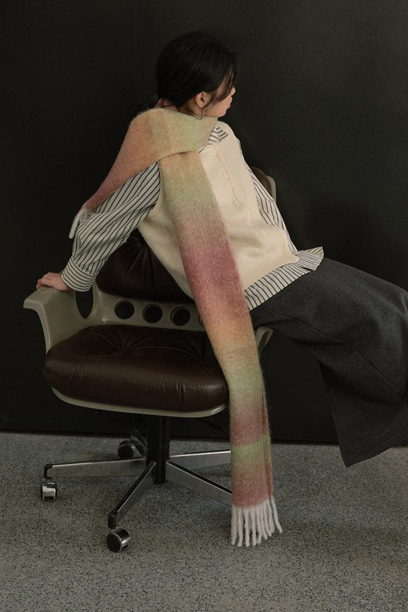 Bufanda Con Diseño Degradado Para Adultos | Ideal Para Uso Casual Y Viajes