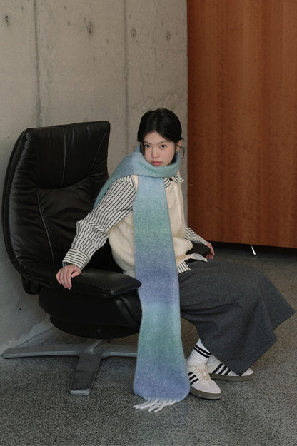 Bufanda Con Diseño Degradado Para Adultos | Ideal Para Uso Casual Y Viajes